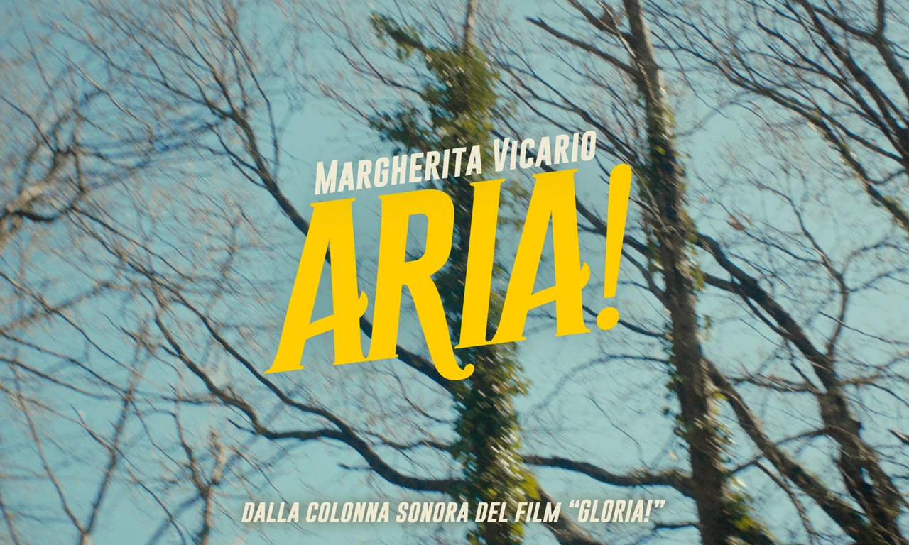 The title frame for Aria! by Margherita Vicario